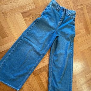 Free People High Rise Wide Leg Jeans!
